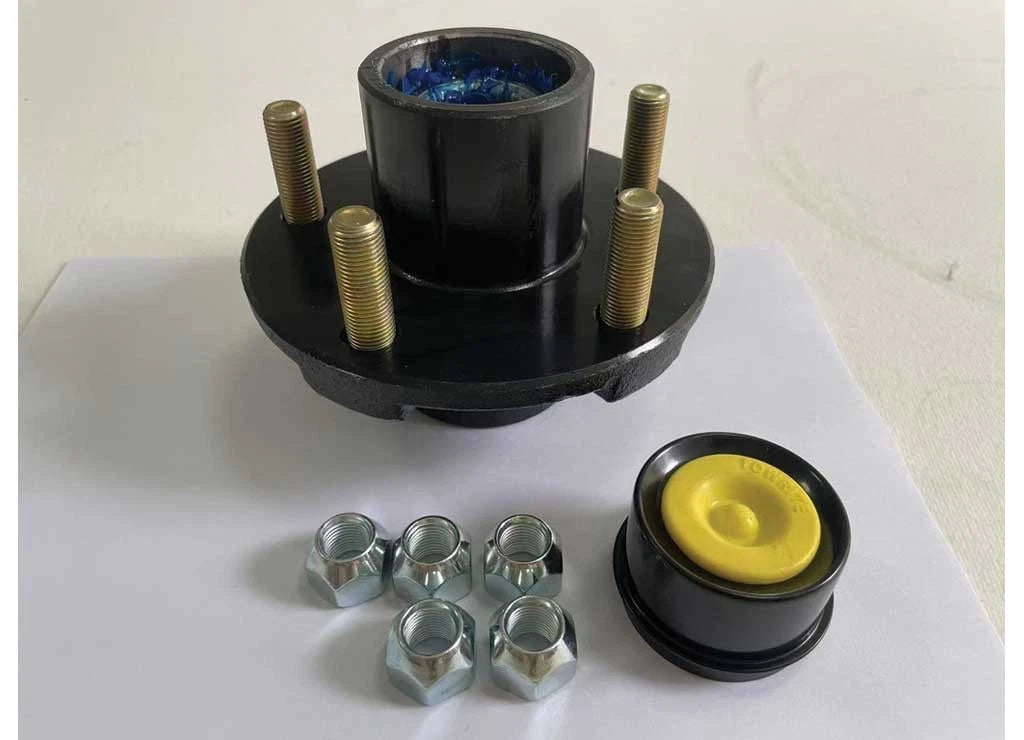 Idler Hub Kit for 5-4.5 BC 2K lb Axle (1" Bearing, .5" Stud)