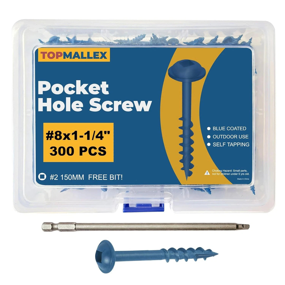 Pocket Hole Screws Set of 50 #8 X 1-1/4" Coarse Thread