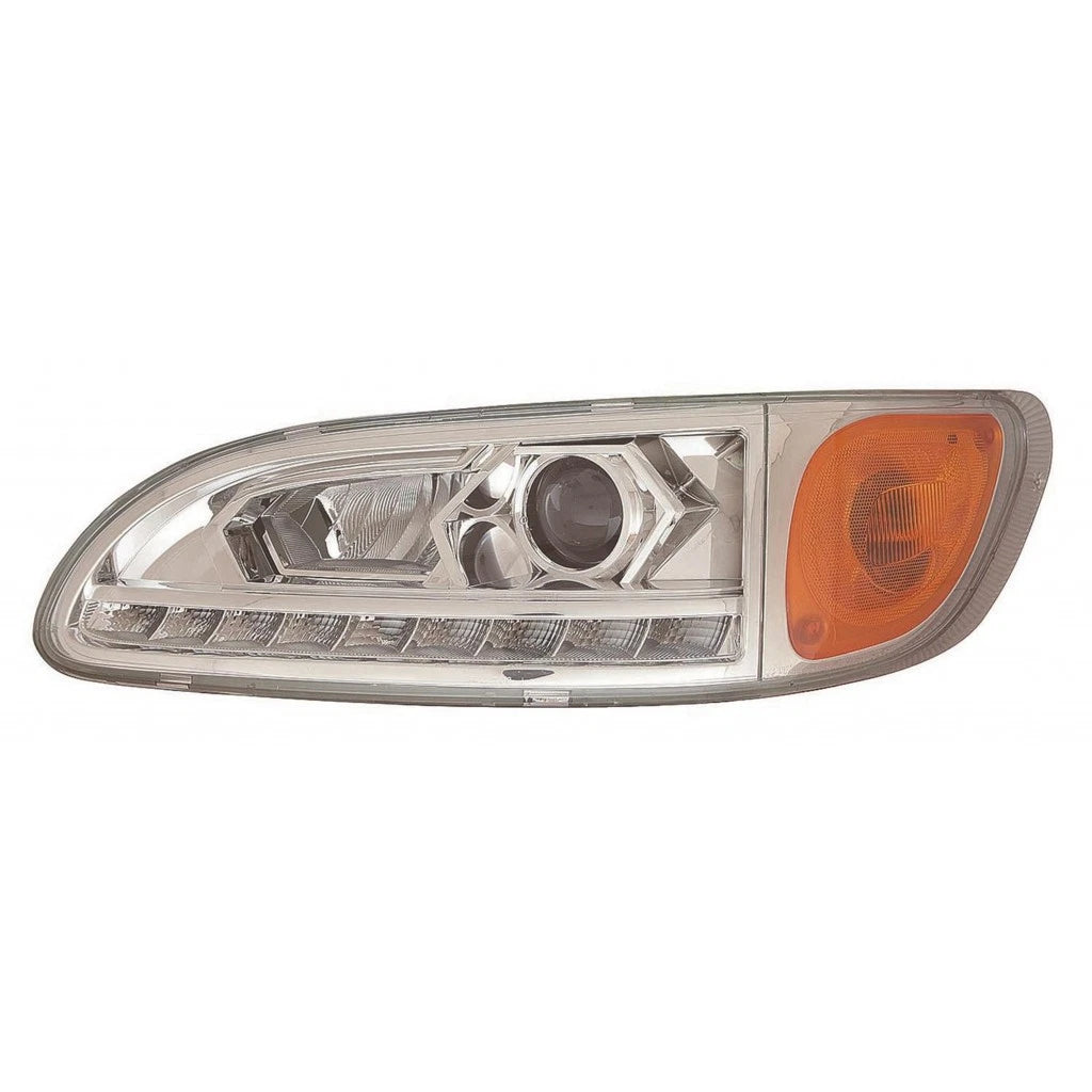 Headlight for Peterbilt 337 (2010–2014) CLX-M0-M3D-1101L-AS1-CL360A57 LED Chrome