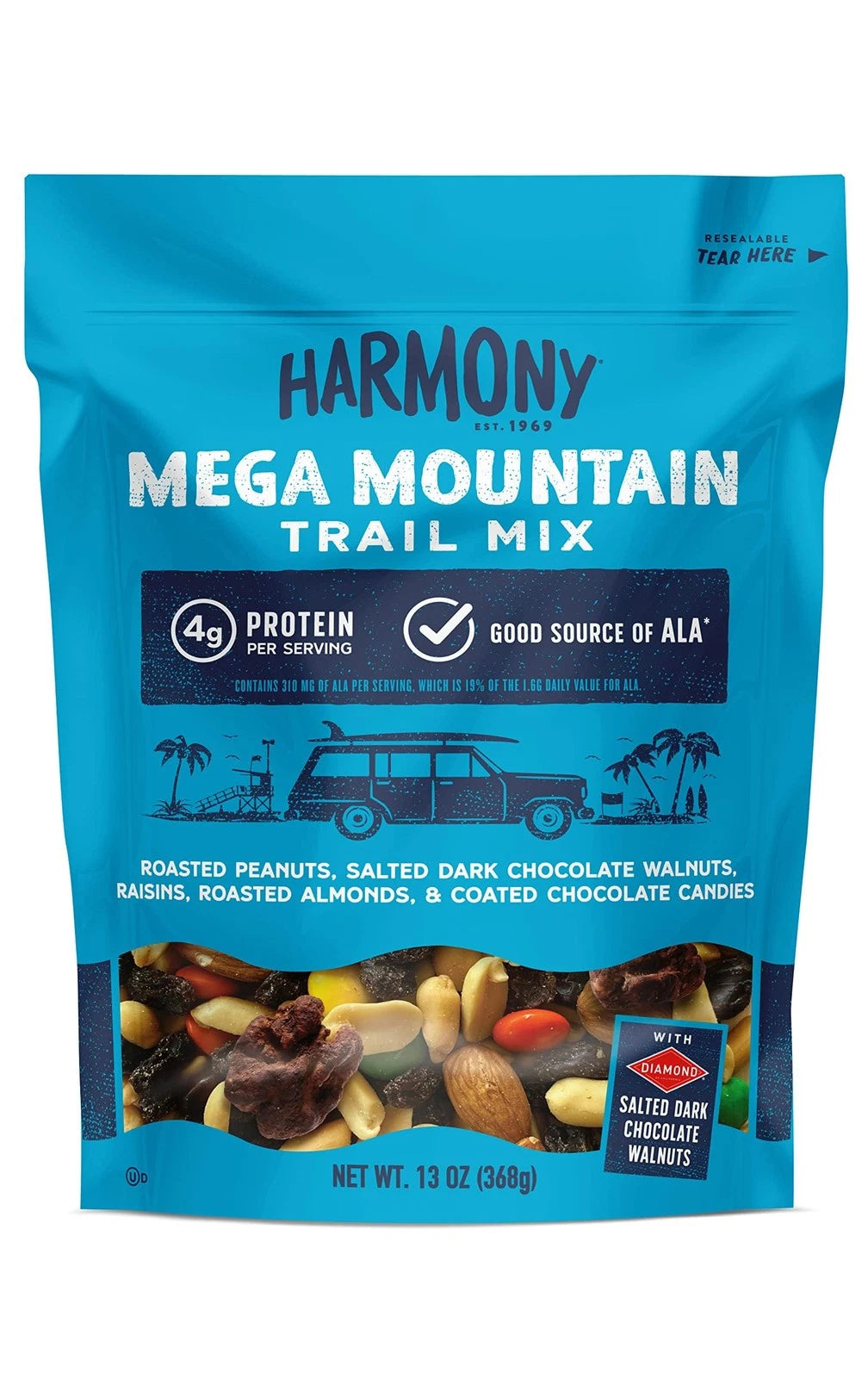Diamond of California Harmony Mega Mountain Trail Mix with Mixed Nuts