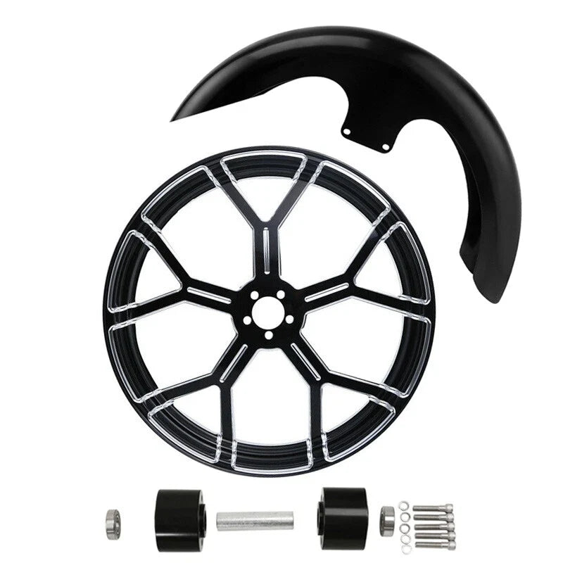 23" Wheel Rim for Harley Road King, Glide (2008–2024) - Dual Disc Hub, Front Fender
