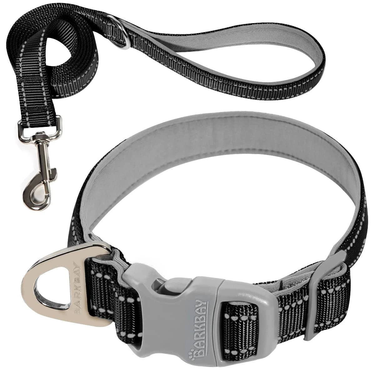 Dog Collar for Medium Small Large Dogs (Neck 14-20", Width 1", Black)