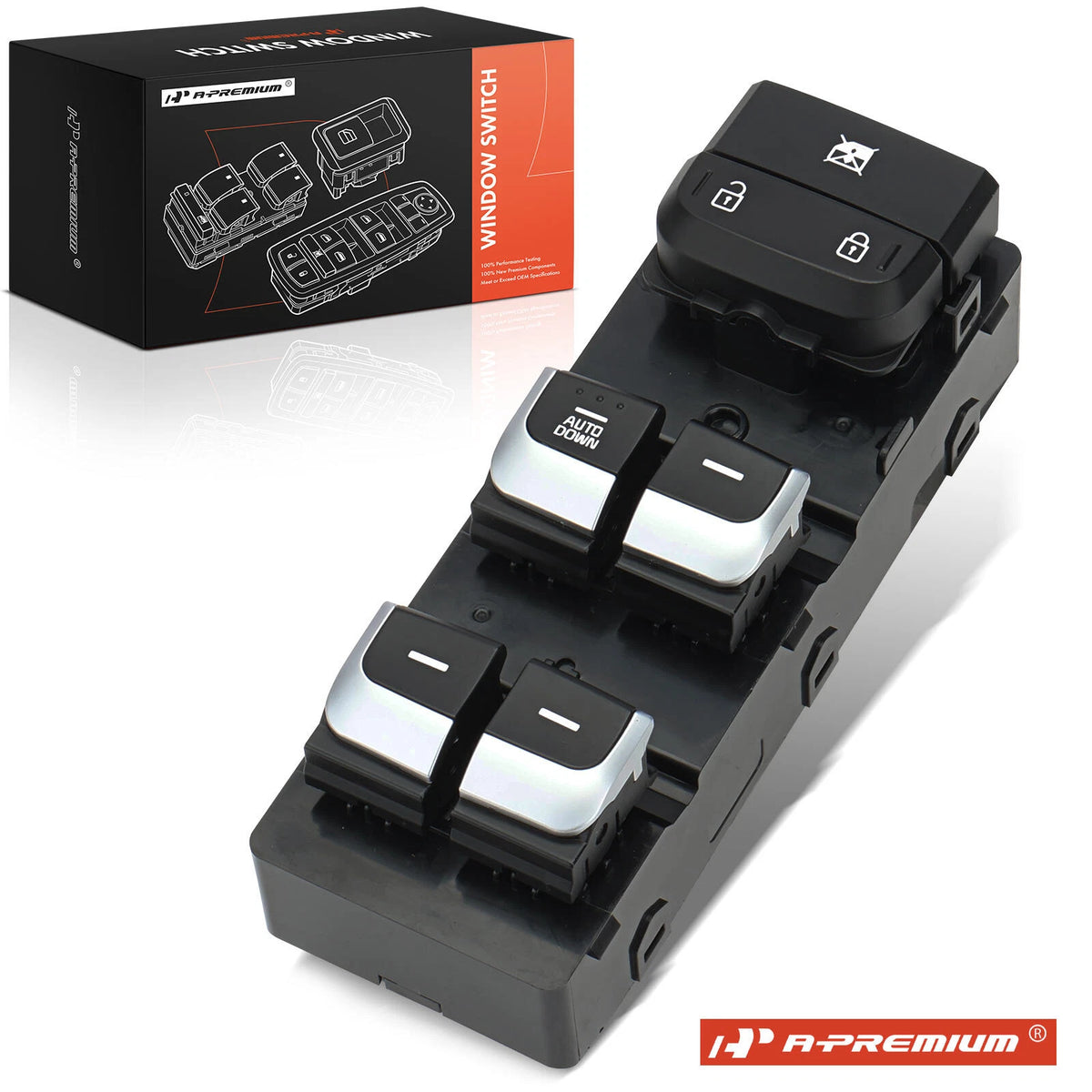 Front Left Power Window Switch for Kia Sportage 4 QL KX5 (2016–2022) 93570H3400