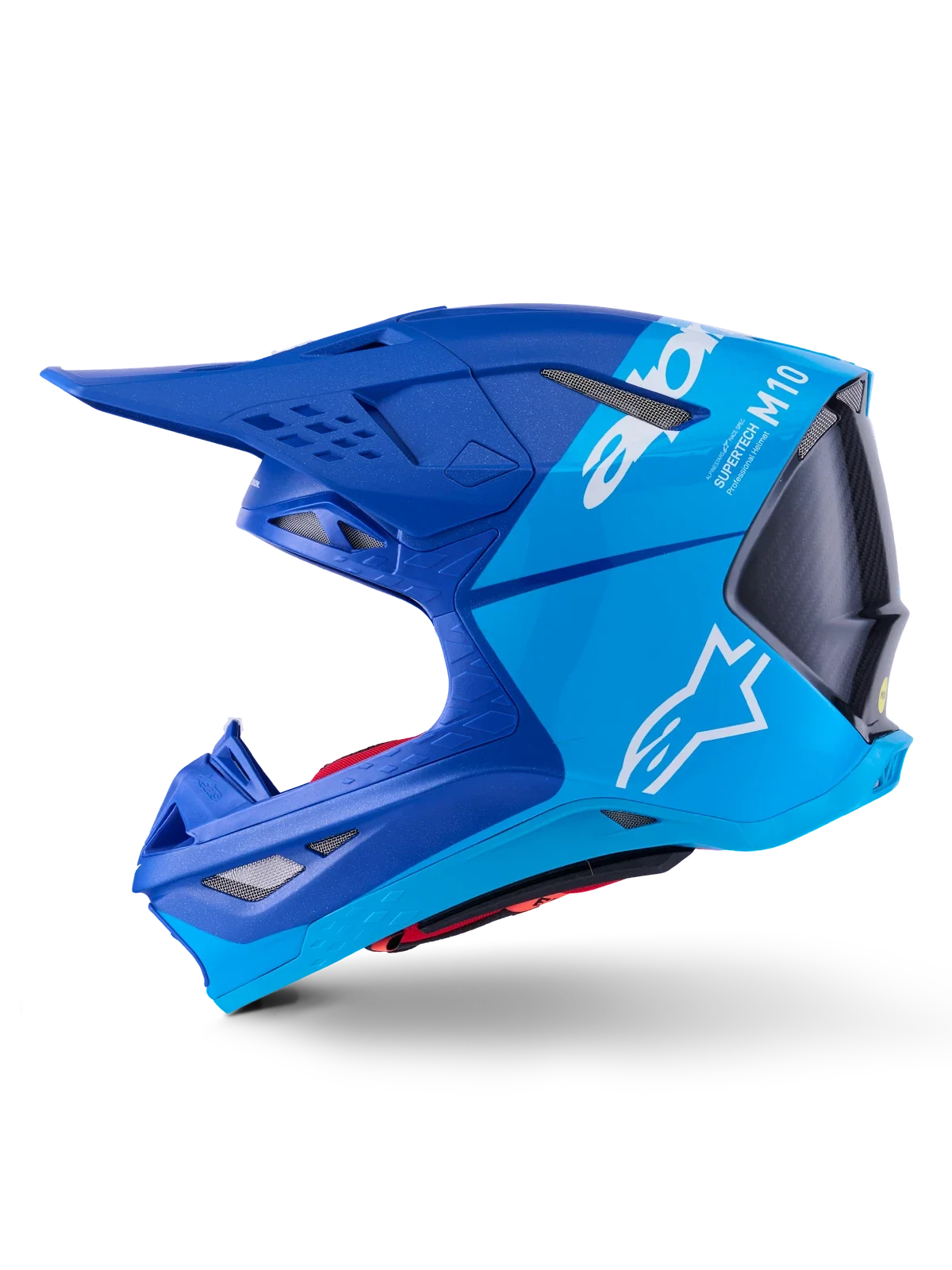 Alpinestars Supertech S M10 Flood Helmet for Offroad (2010–2023) Metallic Blue