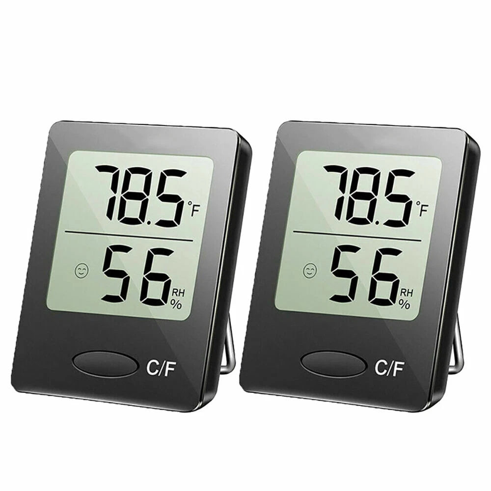 2X Digital Room Thermometer Hygrometer Indoor Temperature Humidity Meter