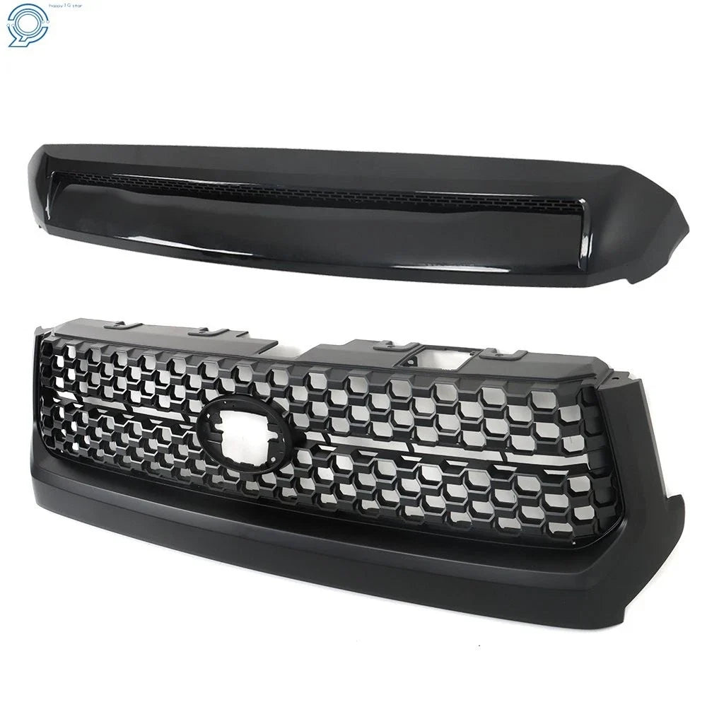 Grille and Hood Bulge Molding for Toyota Tundra (2014–2020) Black
