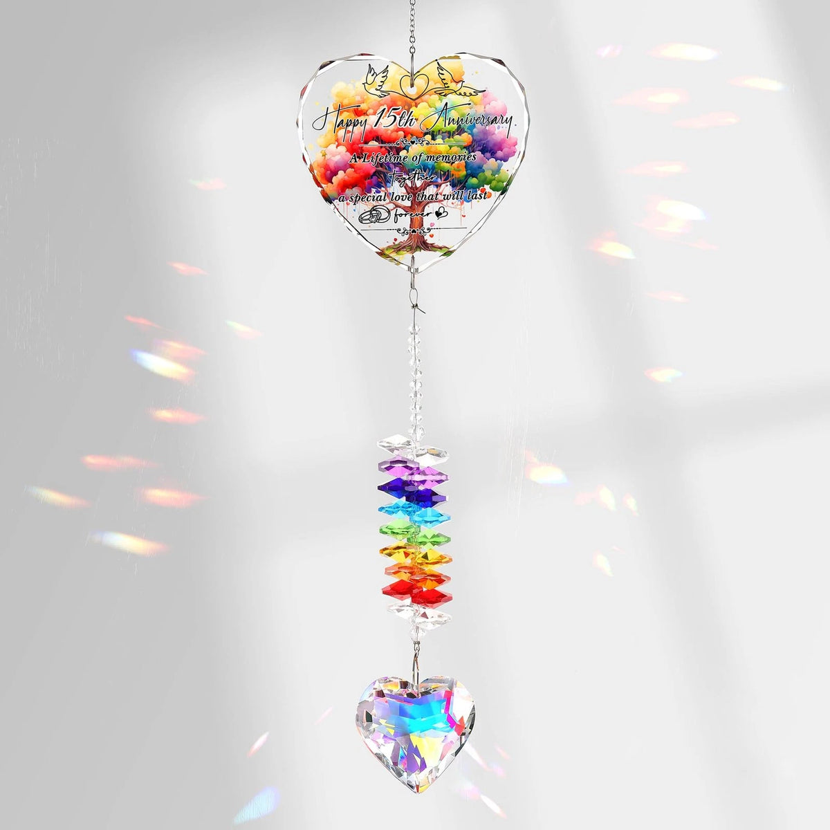 15th Anniversary Suncatcher Gifts for Couples (2023)