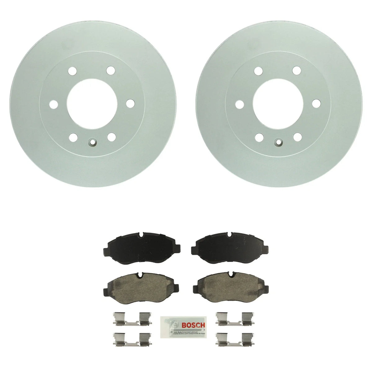 Bosch Front Rotors & Semi-Metallic Brake Pad Kit for W906 Sprinter 2500 (2007–2018)