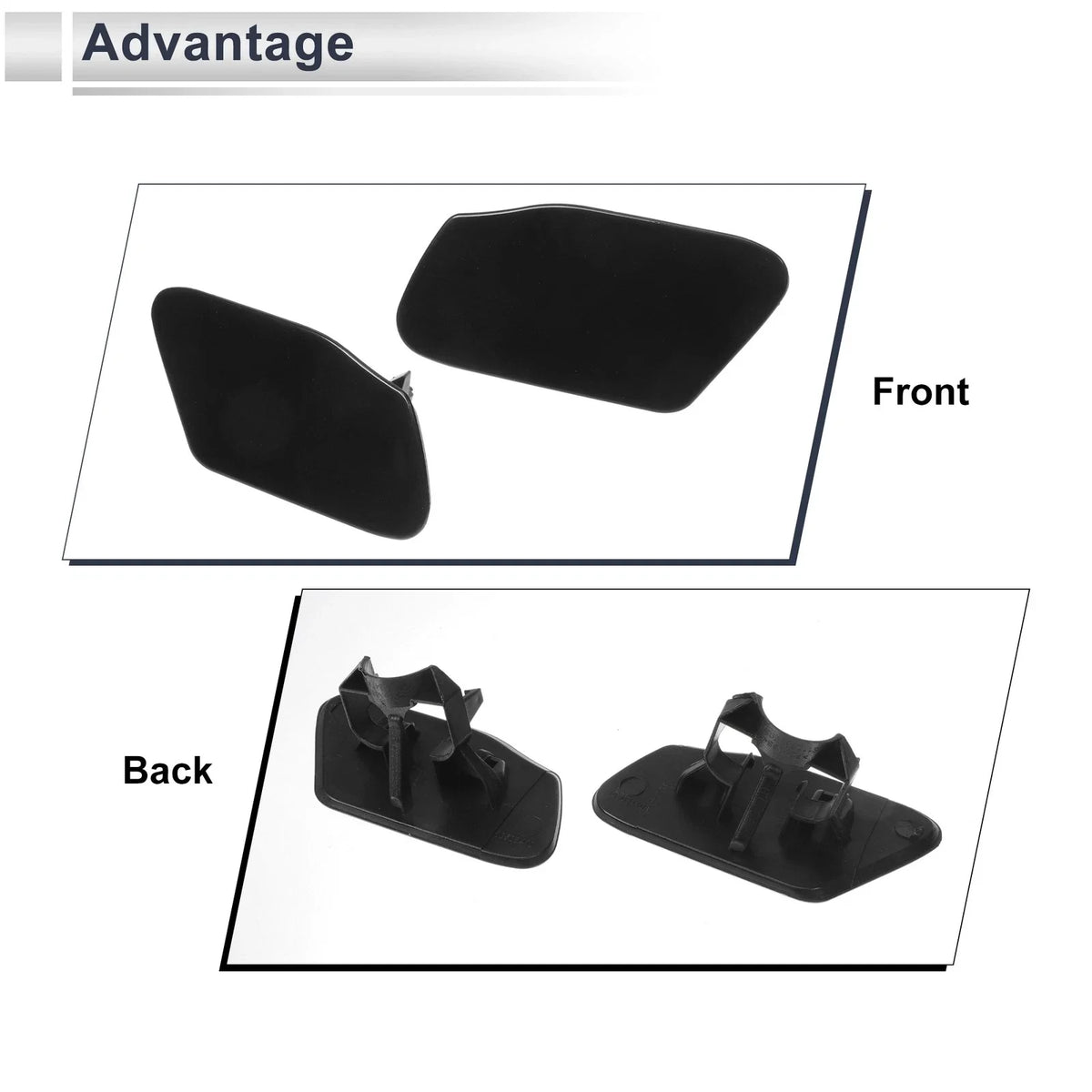 Washer Nozzle Cover Cap Set of 2 No.51117338568 for BMW X3