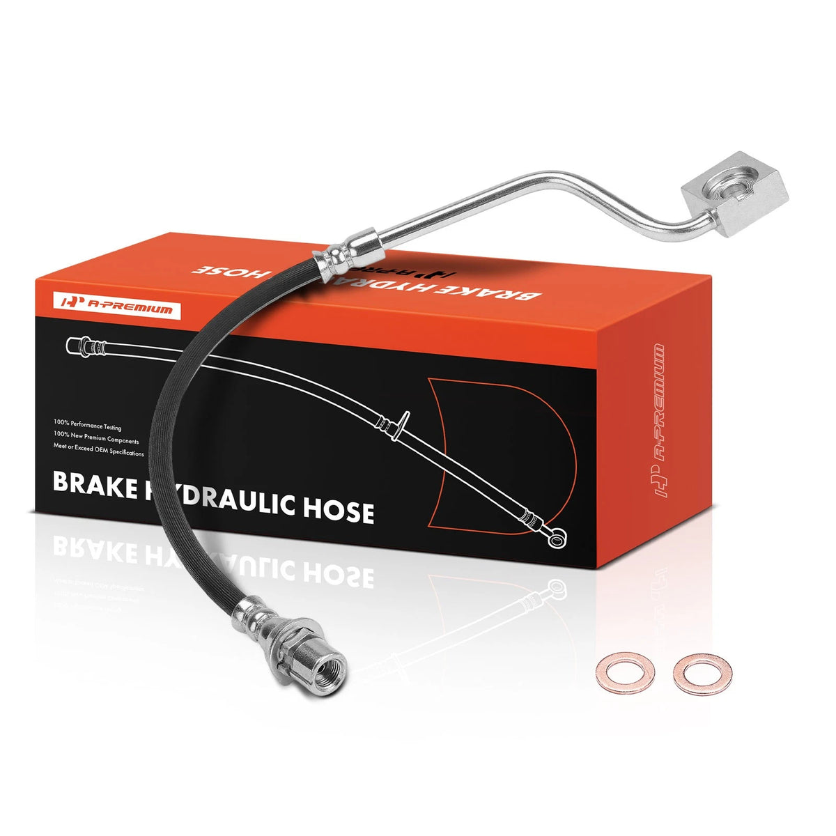 Front Passenger Side Brake Hydraulic Hose for Ford Mustang (1987–1993) E7ZZ2078A, E9ZZ2078A, 2201223
