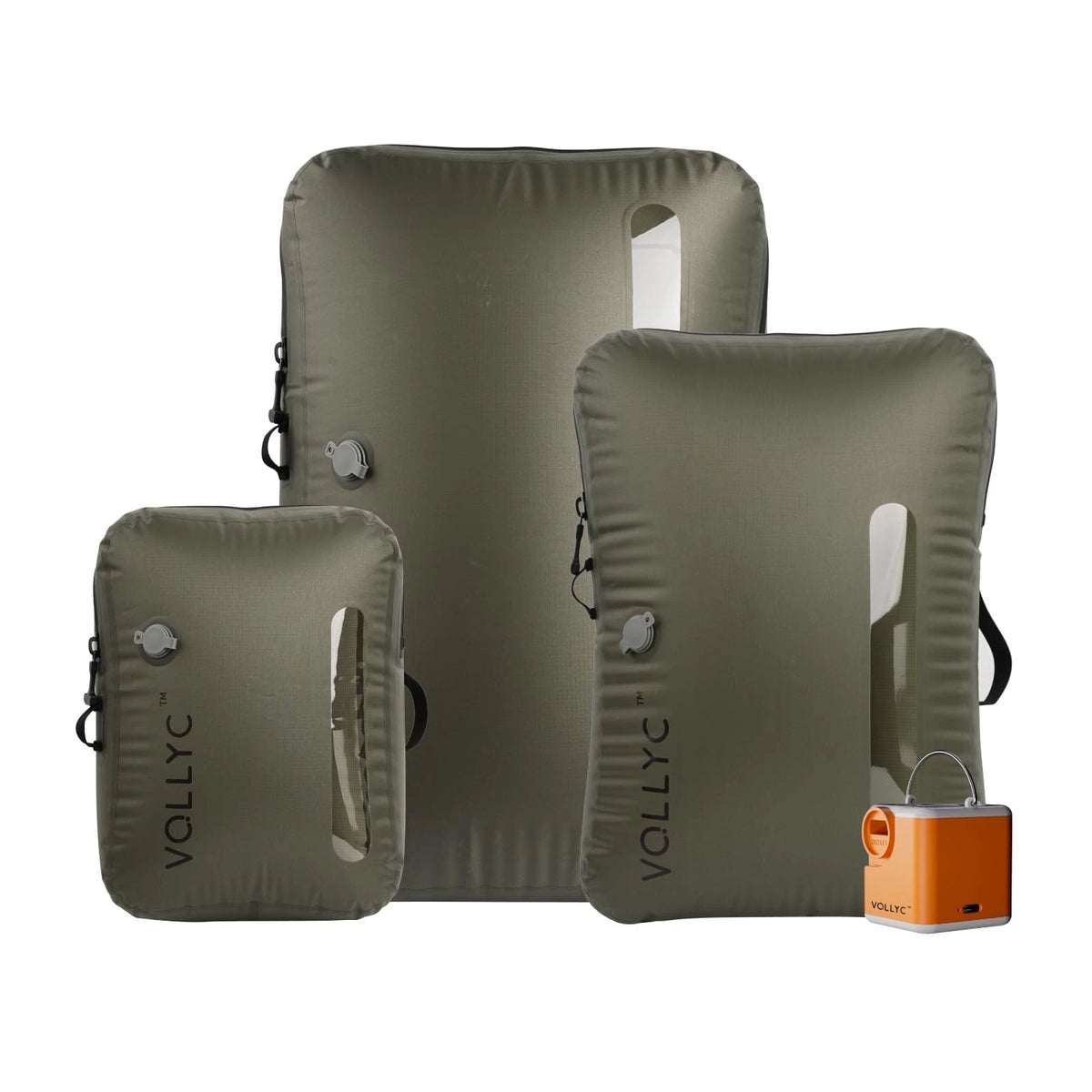 2-Pack Vacuum Travel Bags with Wireless Pump for Universal Use