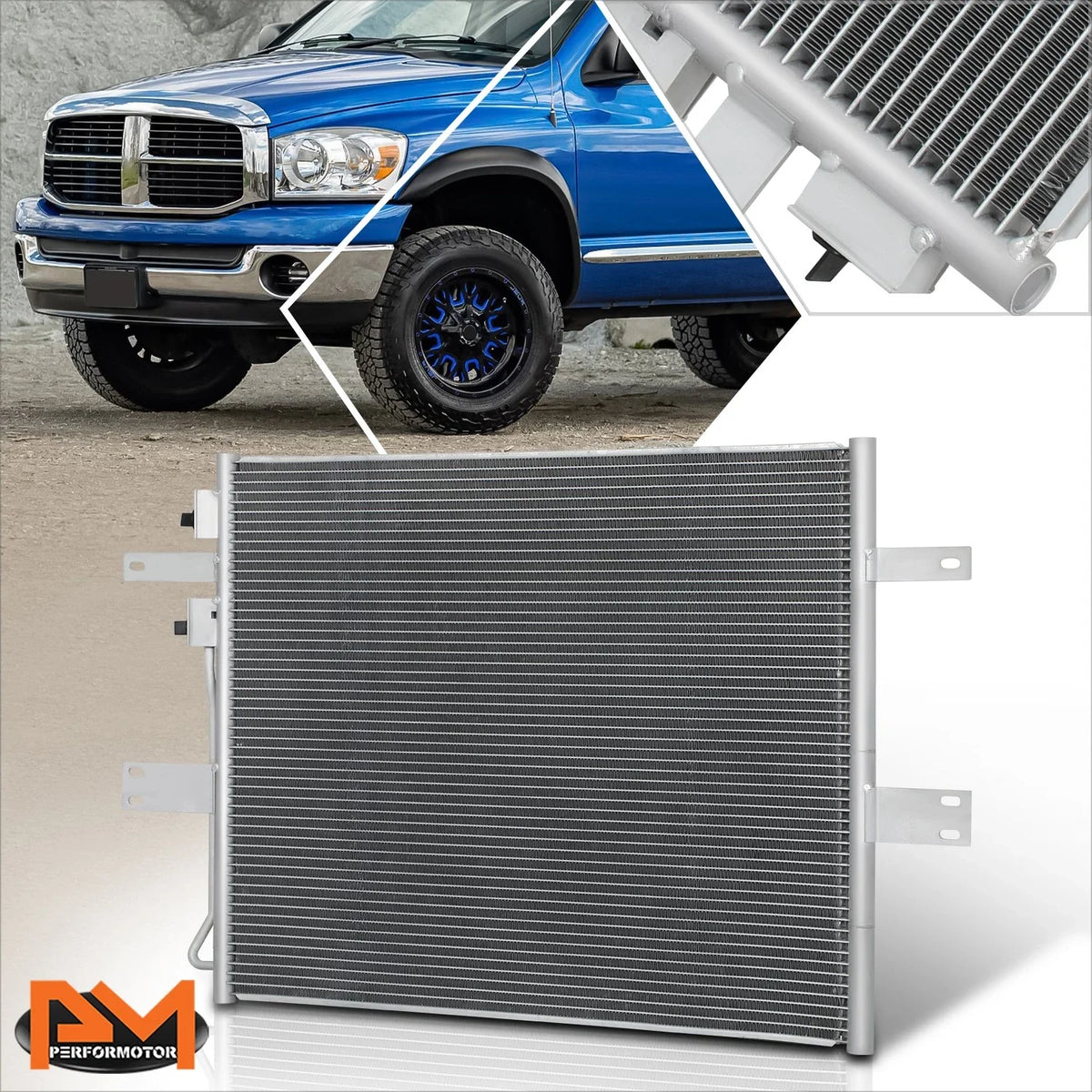 A/C Condenser for Dodge Ram 2500/3500/4500/5500 (2006–2010) OE Style Aluminum