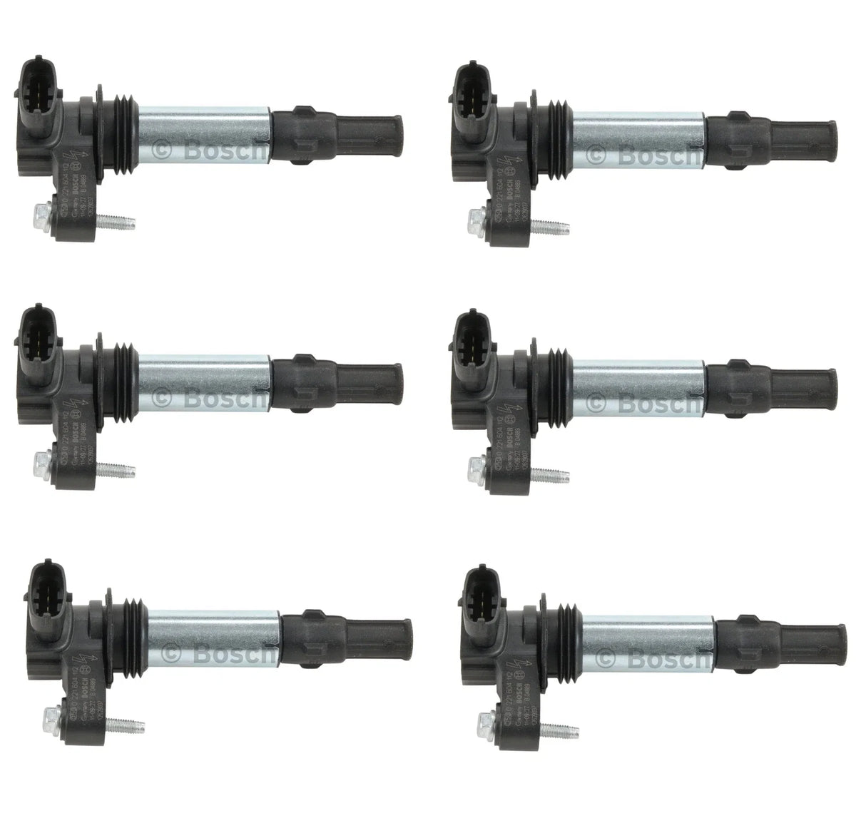 Set of 6 Bosch Direct Ignition Coils for Buick Enclave (2008–2017)