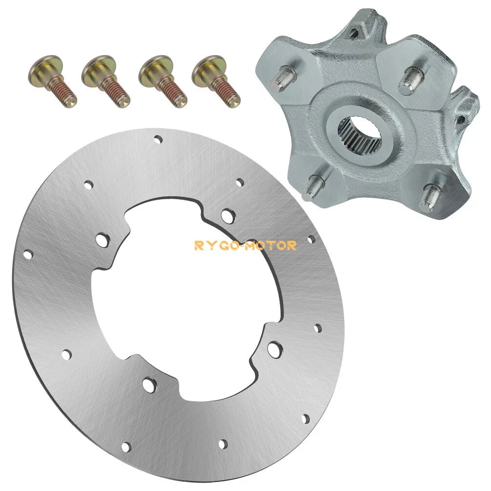Wheel Hub & Brake Rotor Disc Kit for Arctic Cat 400 500 550 650 700 (2005–2018)