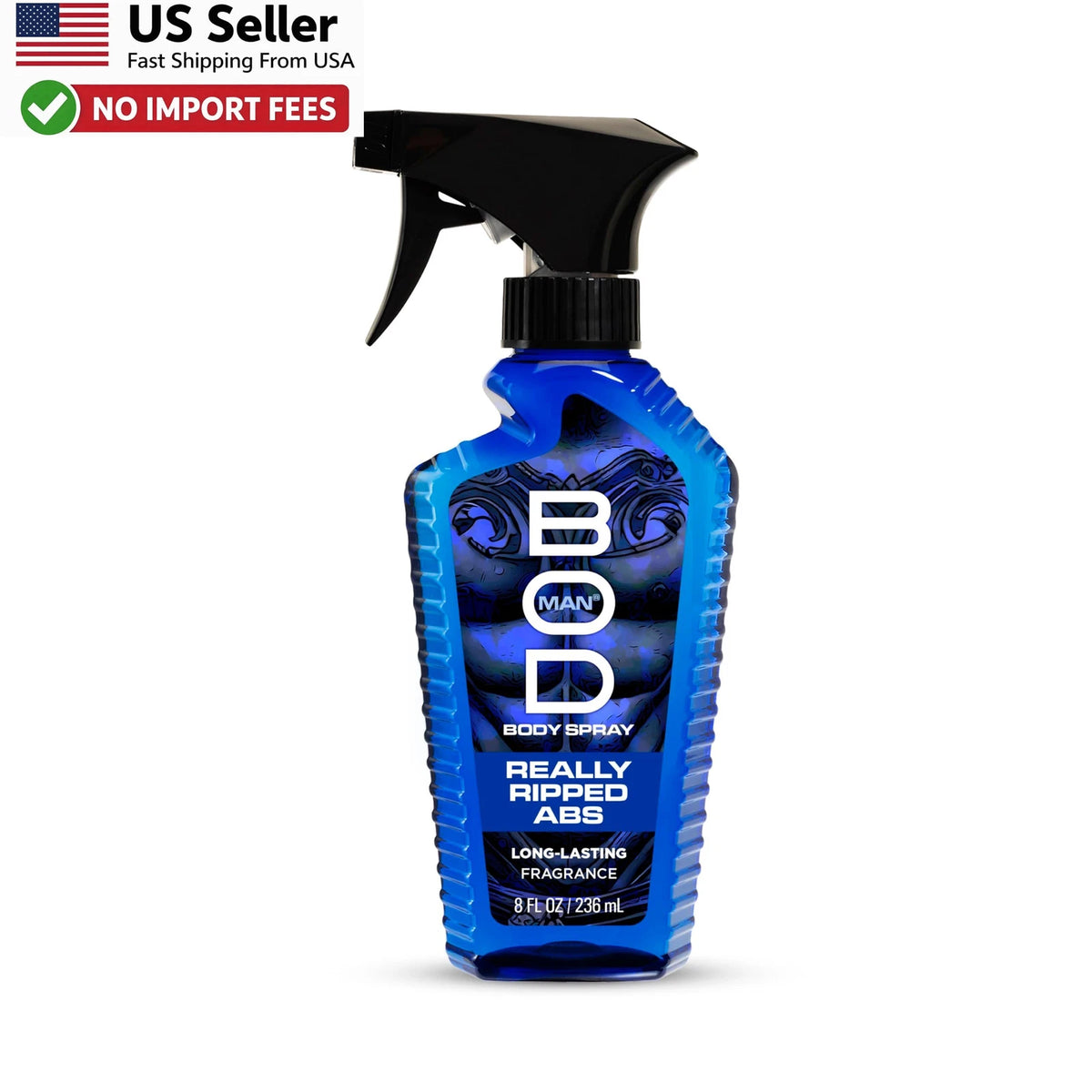 BOD man Really Ripped Abs Body Spray for Men 8 fl oz