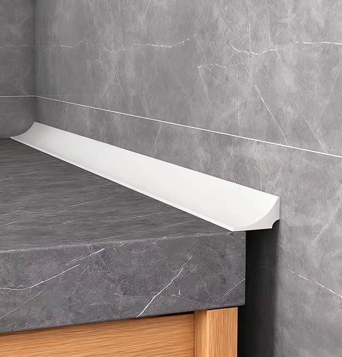 Water Barrier for Sink Shower Threshold Dam Waterproof White 1m