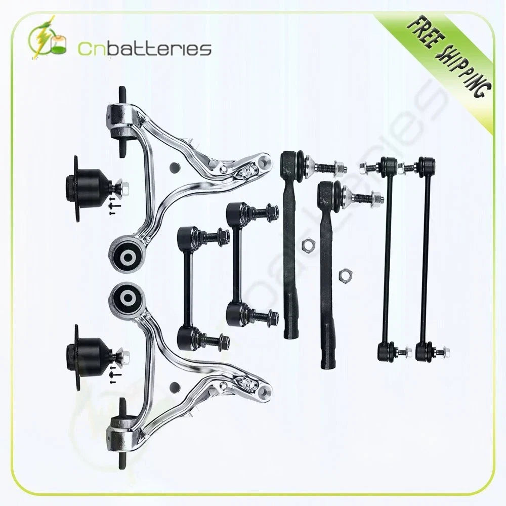 10pcs Front Rear Sway Bars Outer Tie Rods Lower Control Arms for Volvo S60 (2001–2007)