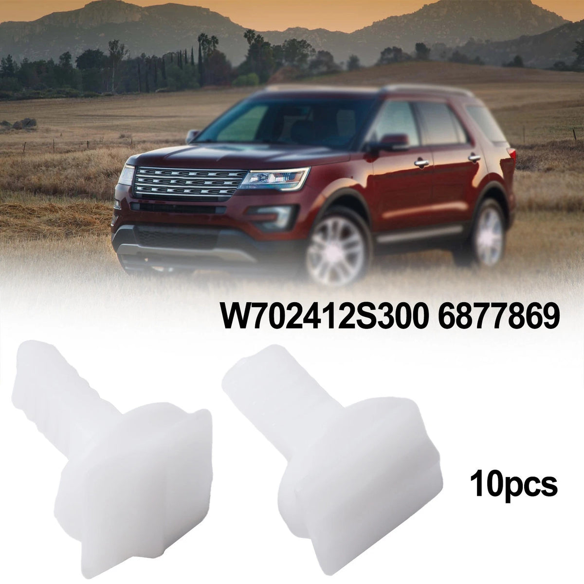 10Pcs A Pillar Trim Fixing Clips for Ford Fiesta