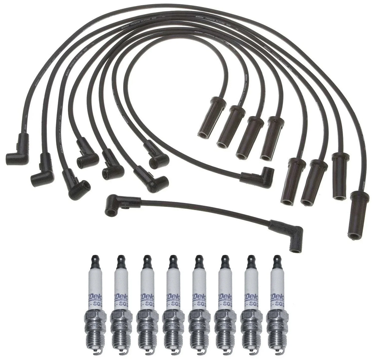 Pro Ignition Wire Set & ACDelco .045" Spark Plugs Kit for K3500 V8 (1990–2000)