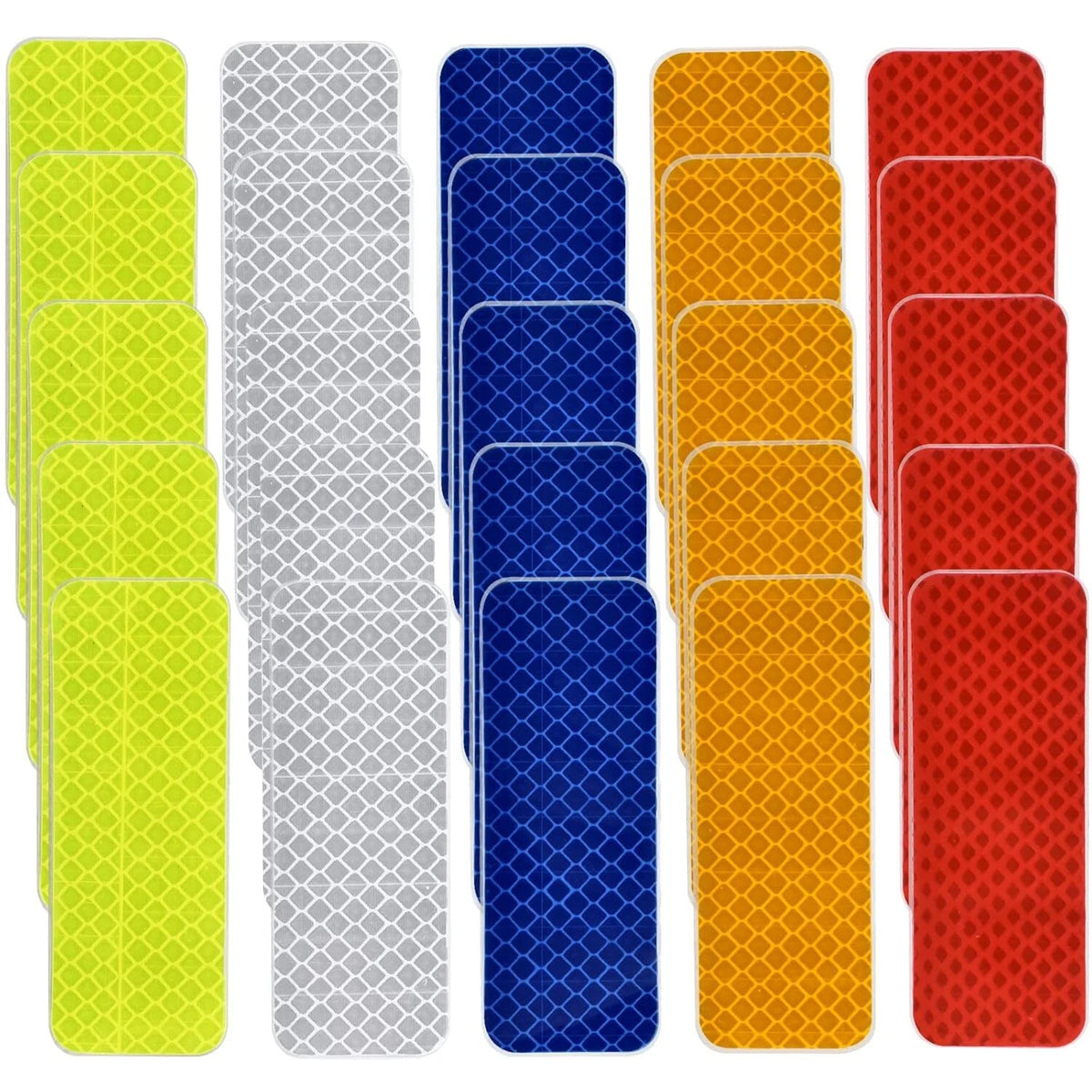 25 Pcs Warning Reflective Stickers for Outdoor Use - Waterproof Tape
