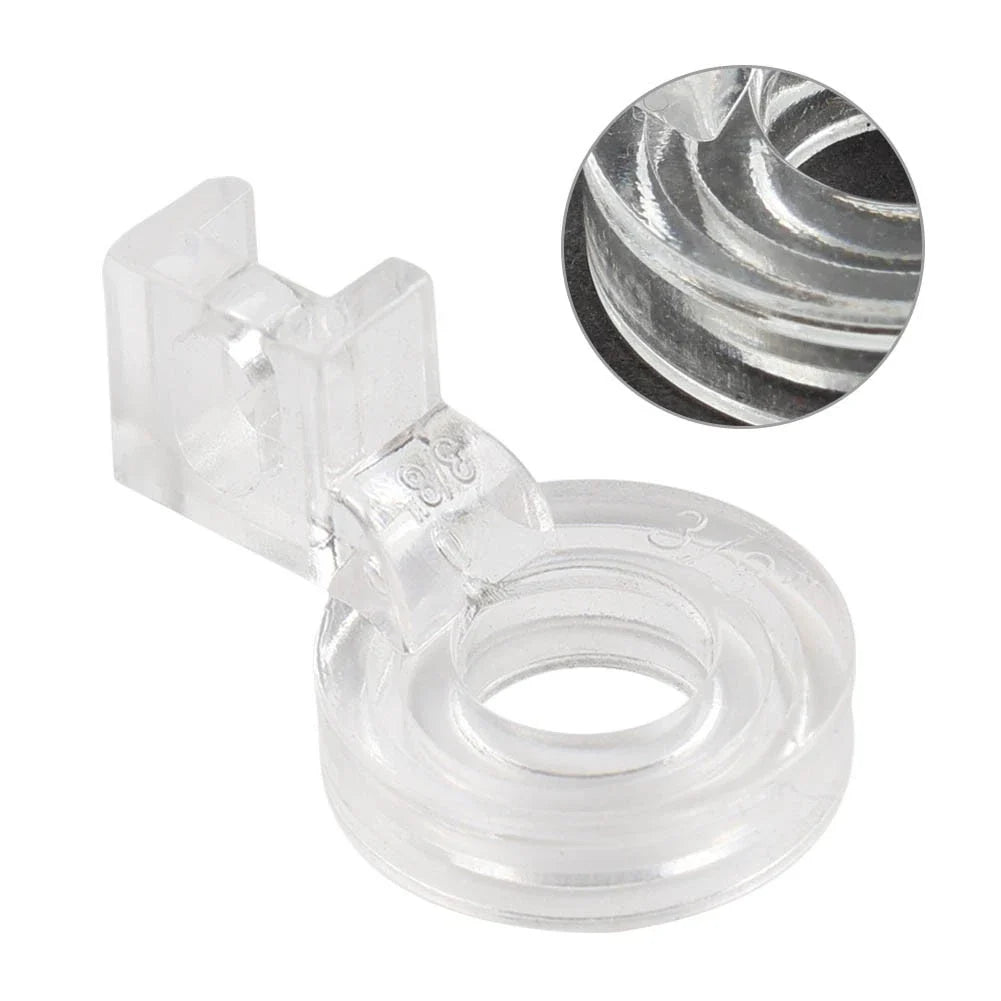 3/8" Clear Free Motion Couching Ruler Presser Foot for Low Shank (Fits Various)