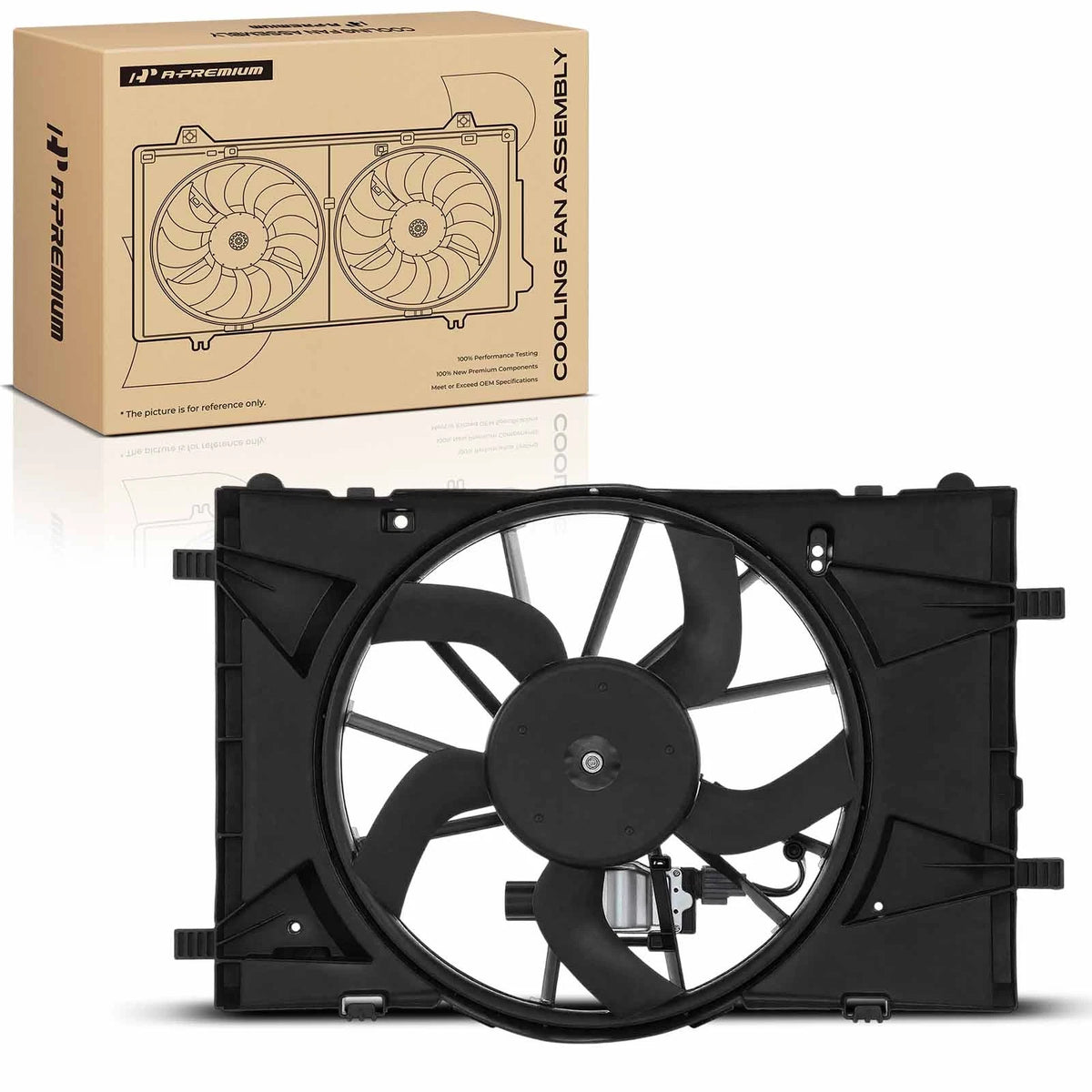 Cooling Fan Assembly w/ Control Module for Ford Fusion (2010–2012) FA50081C, BE5Z8C607A, 621445