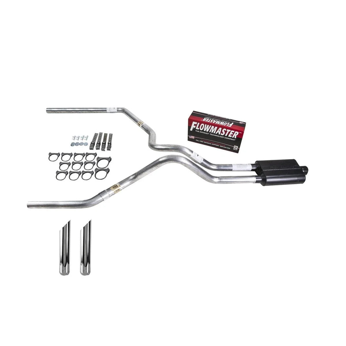 Dual Exhaust Pipe for F150 (1995–1997) - 2.5" Flowmaster Super 44 SW Tip