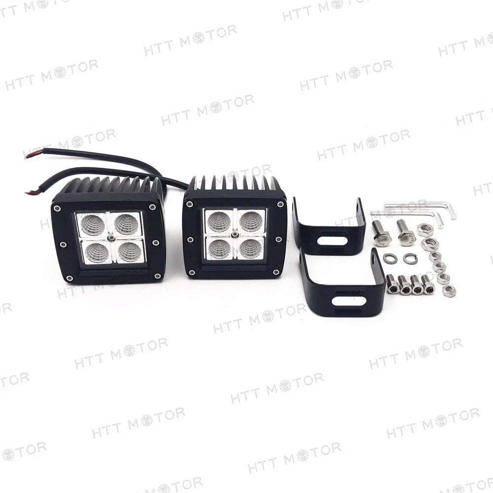 2X 3.25" 12W CREE LED Work Light Bar for Offroad Driving Bumper Lamp