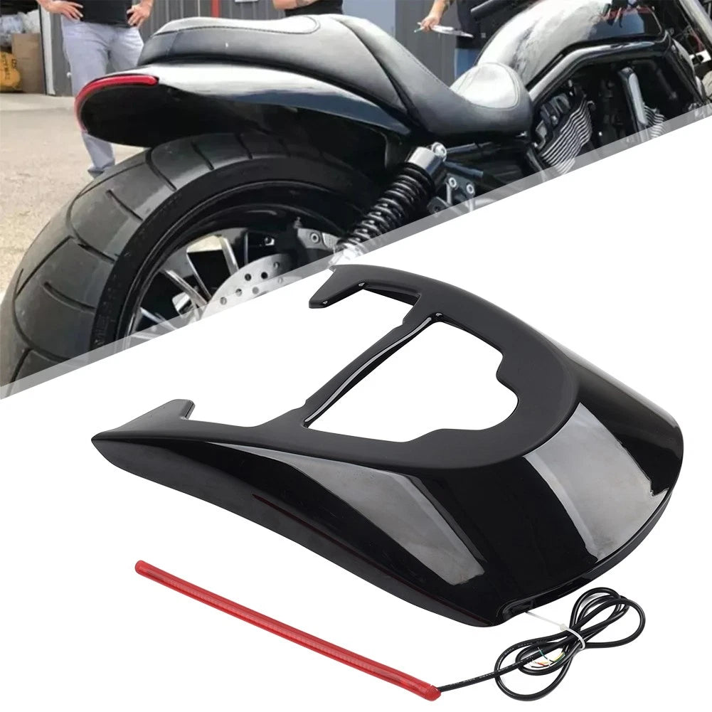 Black Rear Mudguard with Red Light for Harley VRSCDX VRSCAW VRSCA (2002–2017)