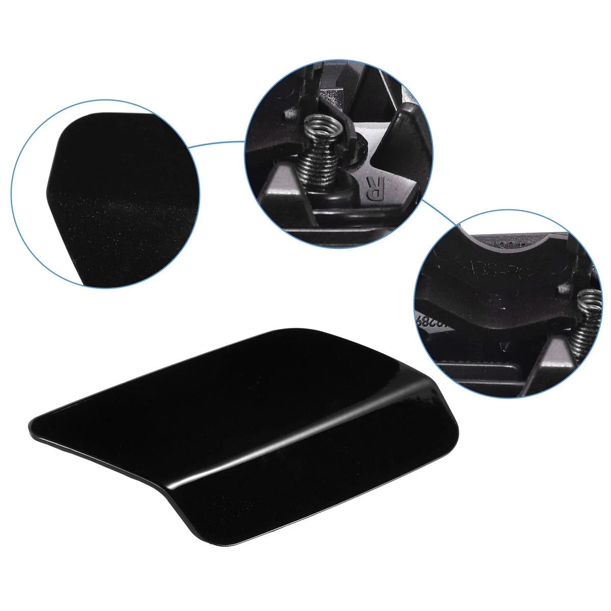 Front Right Headlight Washer Nozzle Cover Cap Black for BMW 328i (2011–2013)