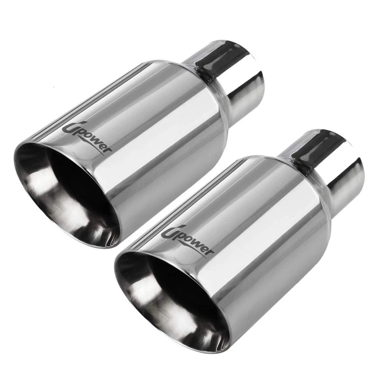 2X Exhaust Tip for Universal Fit (2.5" Inlet, 4" Outlet, 9" Length)