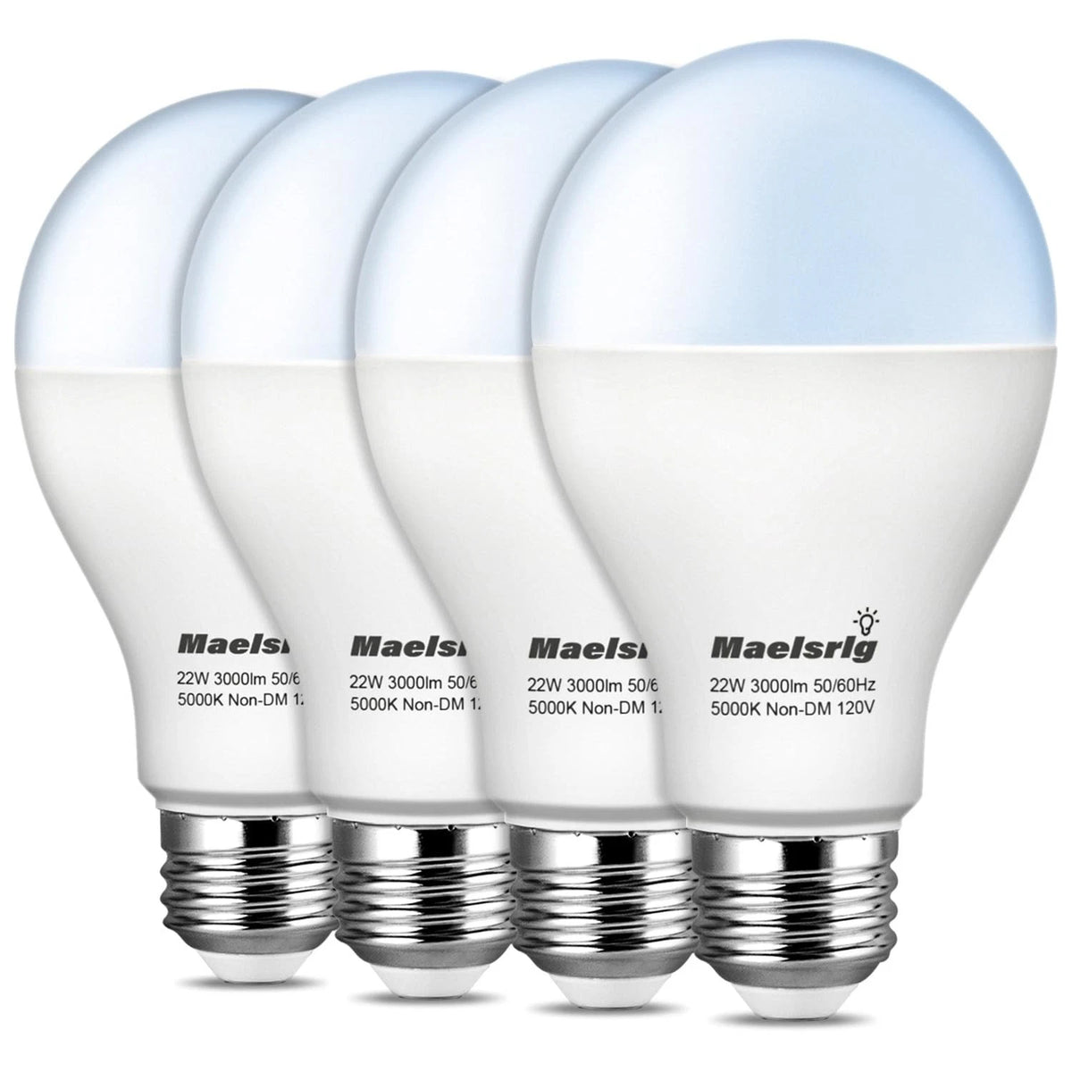 200 Watt LED Bulb Equivalent A21 22W 3000 Lumen Daylight 5000K
