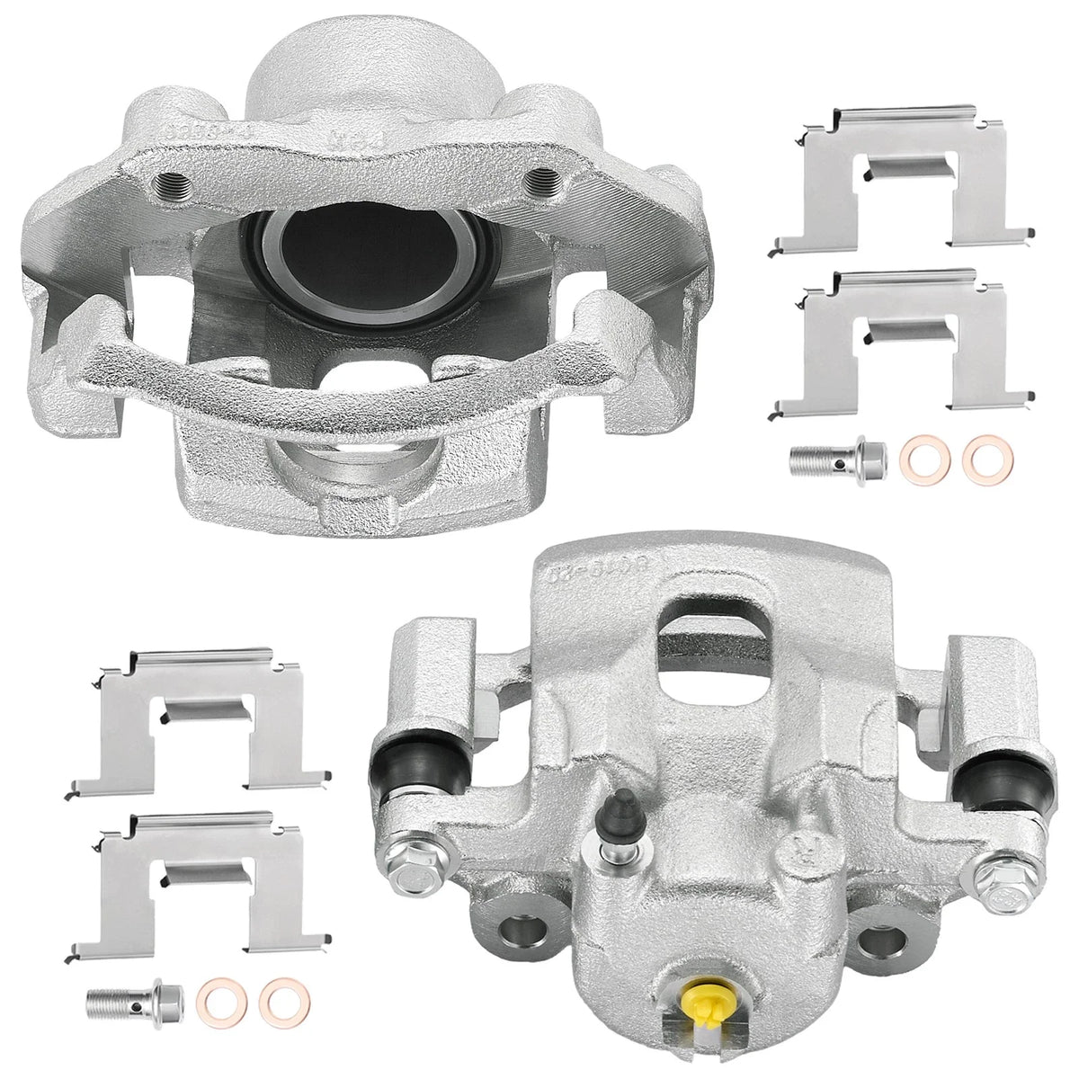 Pair Front Brake Calipers w/ Bracket for Nissan Pickup (1986–1988)