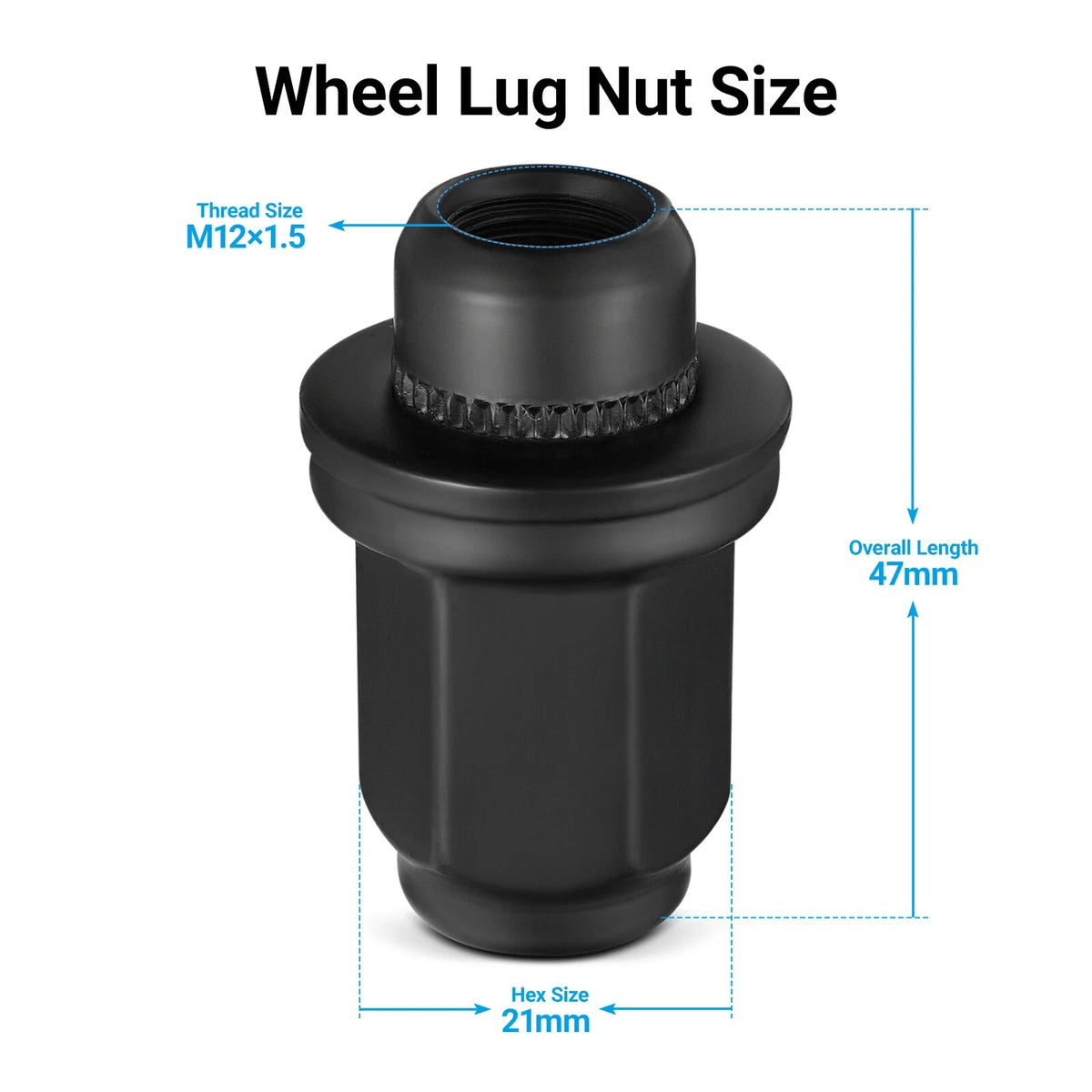 Factory Mag Lug Nuts for Toyota Tacoma 4Runner (1996–2024)