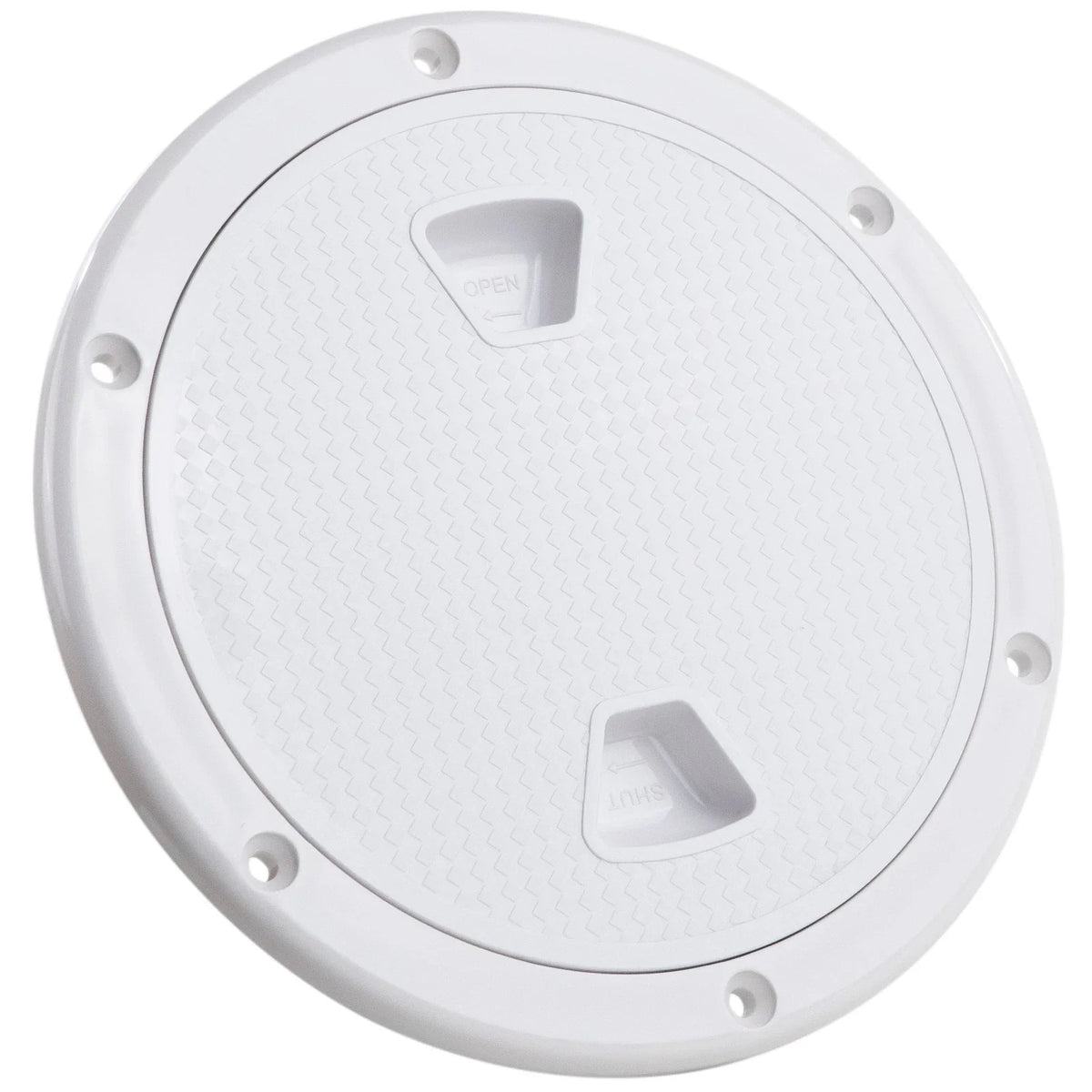 4" Round Inspection Deck Plate for Marine Access Hatch (Non-Skid)