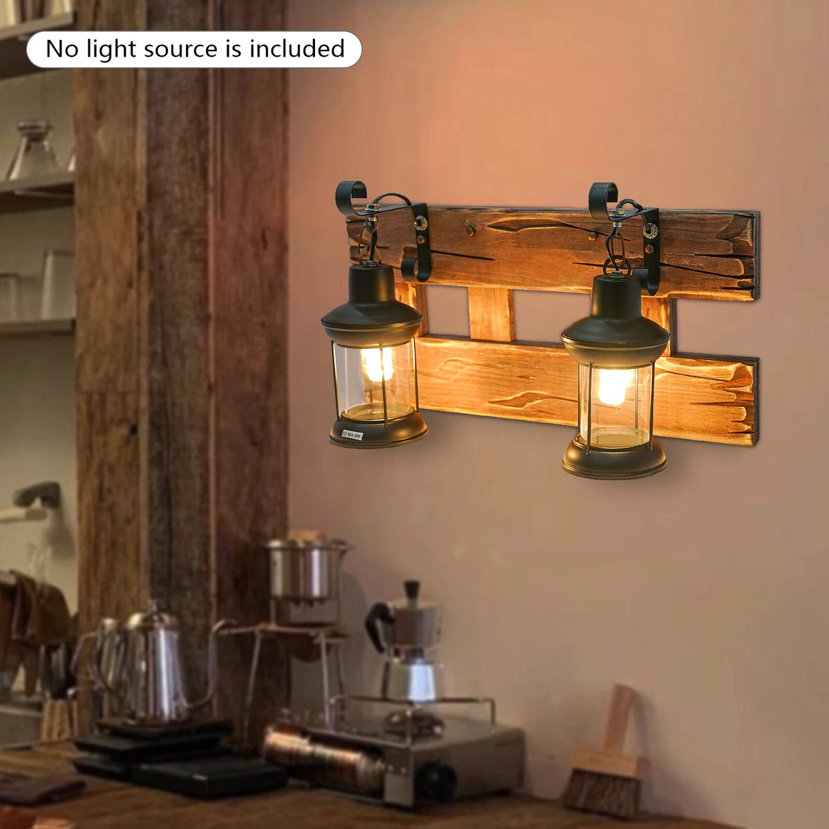 LED Wall Lamp for Bathroom (Rustic Lighting Fixture)