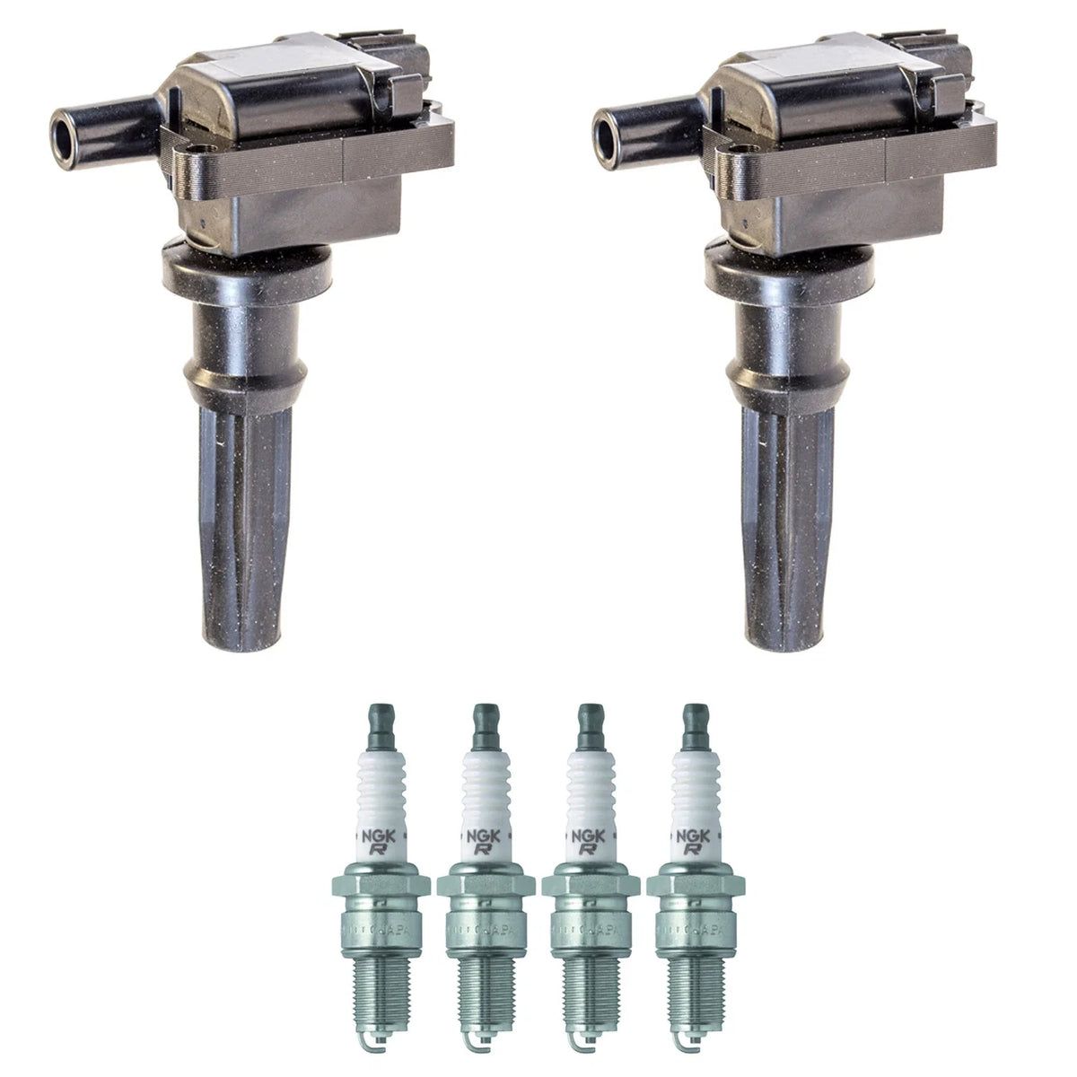 2X Ignition Coil & 4 NGK Spark Plugs Kit for Optima Santa Fe (2011–2016)