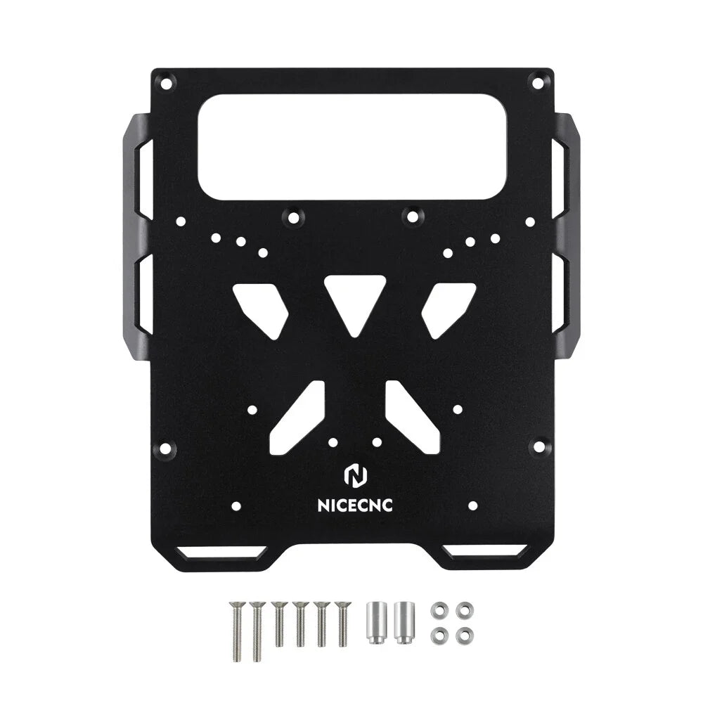 CNC Rear Luggage Rack Carrier Mount Plate Set for Kawasaki KLR650 (2008–2018)