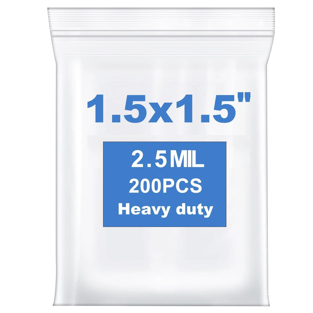 200 PCS 1.5" x 1.5" Transparent Small Bags for Various Uses