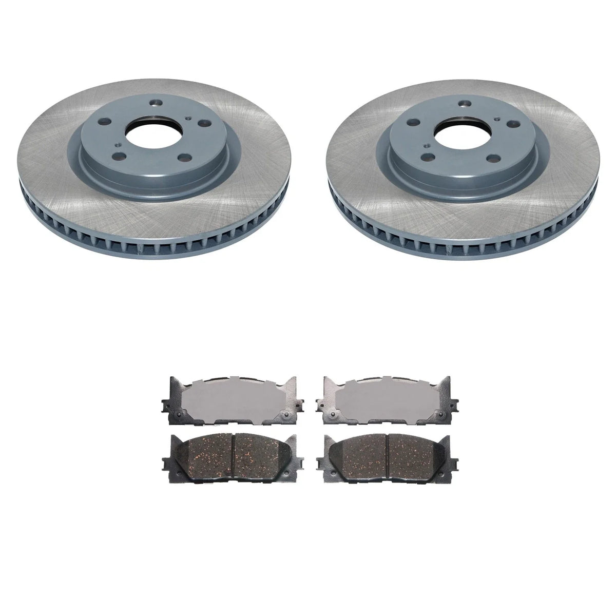 DuraGo Front Rotors & Advics Ceramic Disc Brake Pads Kit for Avalon Camry (2013–2020)