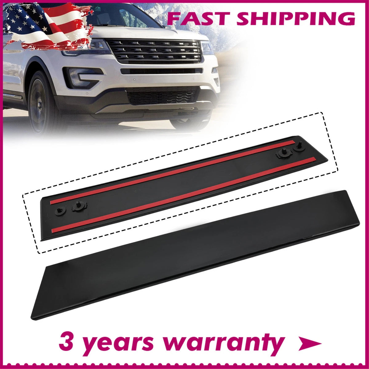Front Passenger Side Door Trim B-Pillar Molding for Ford Explorer (2011–2016) BB5Z-7820554-AB, BB5Z7820554AB