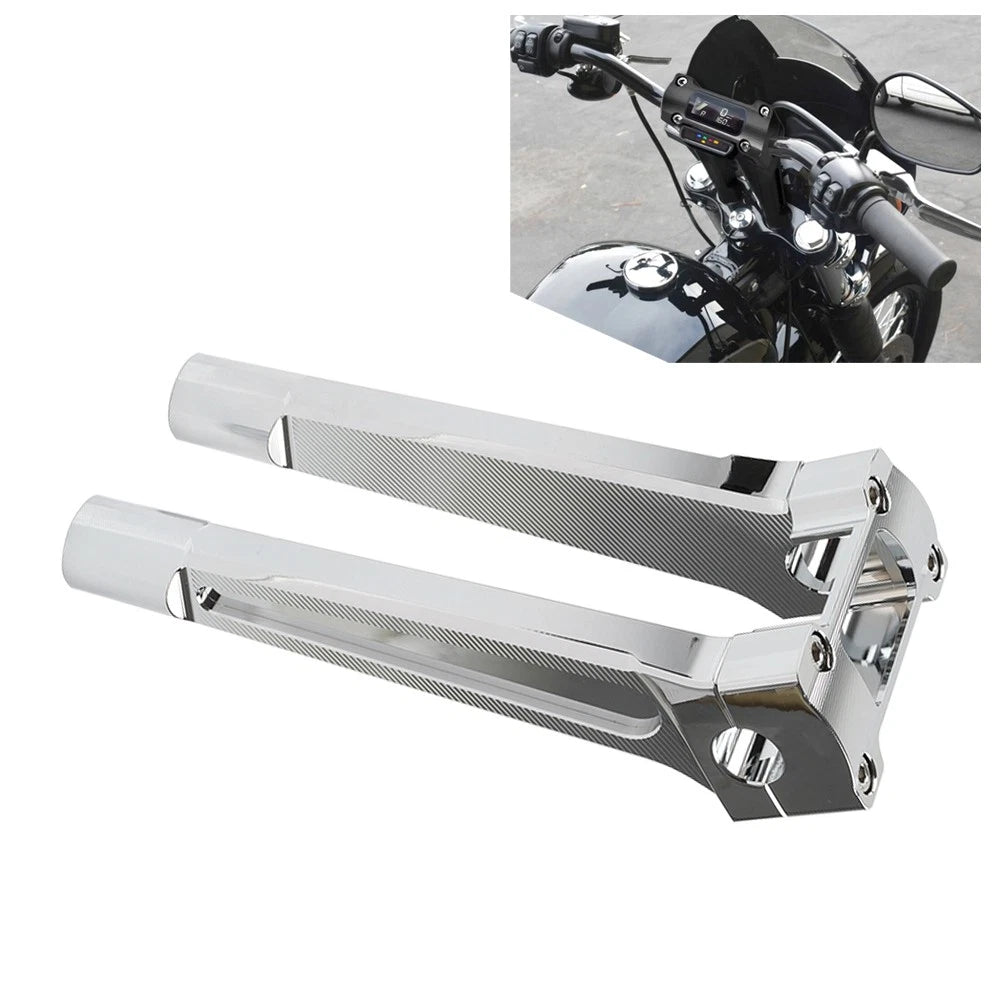 10 Inch Pullback Handlebar Riser for Harley Dyna M8 Softail Street Bob (2018–2021)