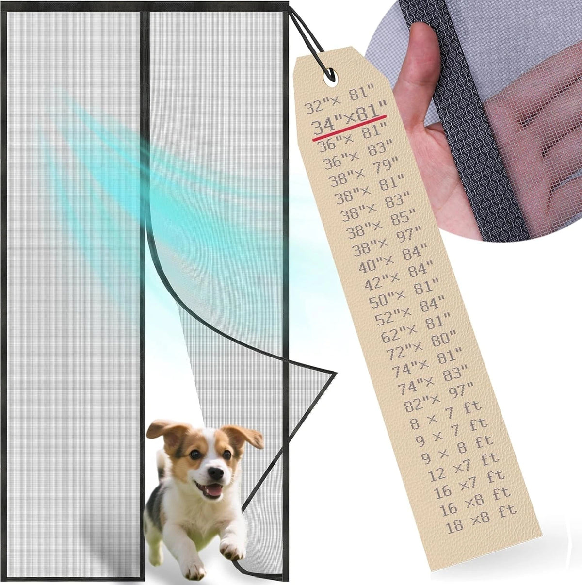 Magnetic Screen Door Mesh for Heavy Duty Use