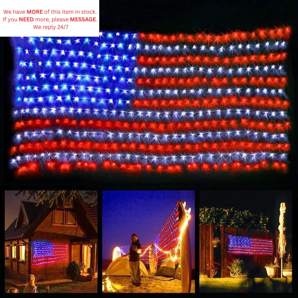 6.5ft x 3.2ft LED American Flag for 250th Anniversary