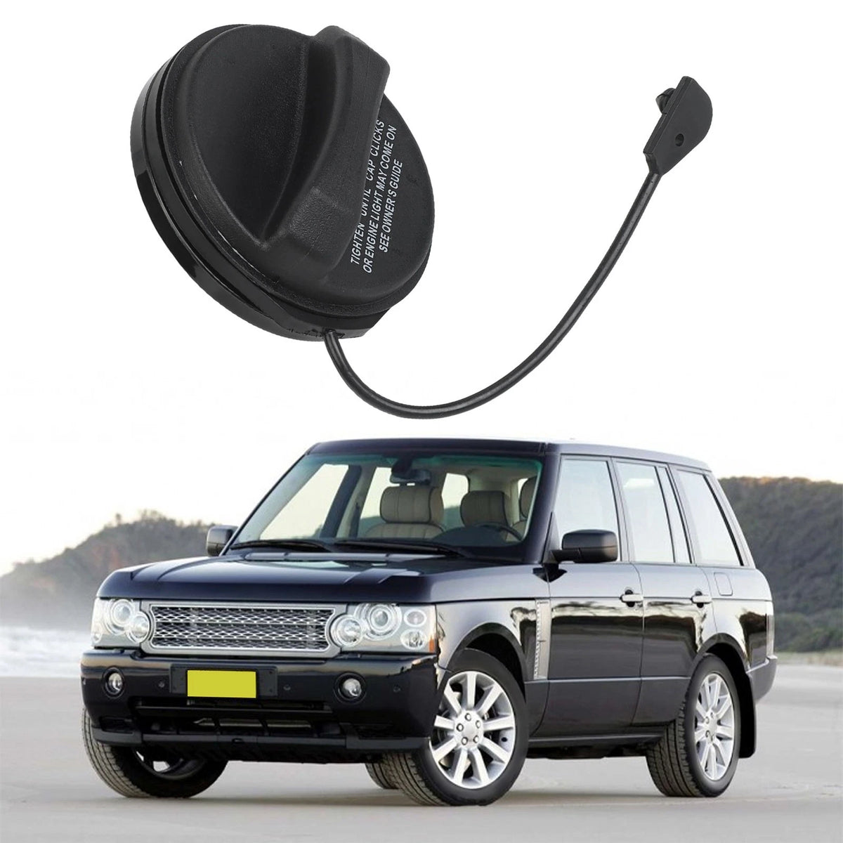 Replacement Fuel Cap for Range Rover Sport Evoque (2015–2021) Black