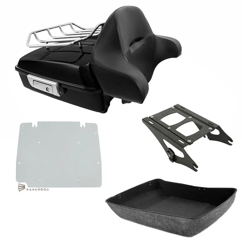 Chopped Trunk Backrest Rack Plate for Harley Touring Street Glide (2014–2026)