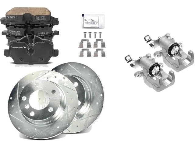 Set of 4 Brake Pad Rotor Caliper for Mini Cooper Paceman (2013–2016) 69712HFVG