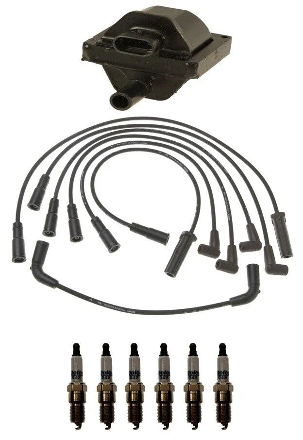 Ignition Wires & Spark Plugs Kit for Chevy S10, Oldsmobile 4.3L V6 (1994–2004)