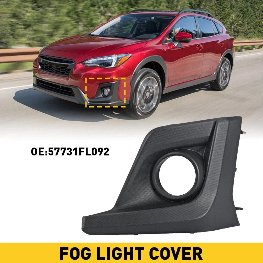 Fog Light Cover for Subaru Crosstrek (2018–2020) Left Side Black ABS EOH