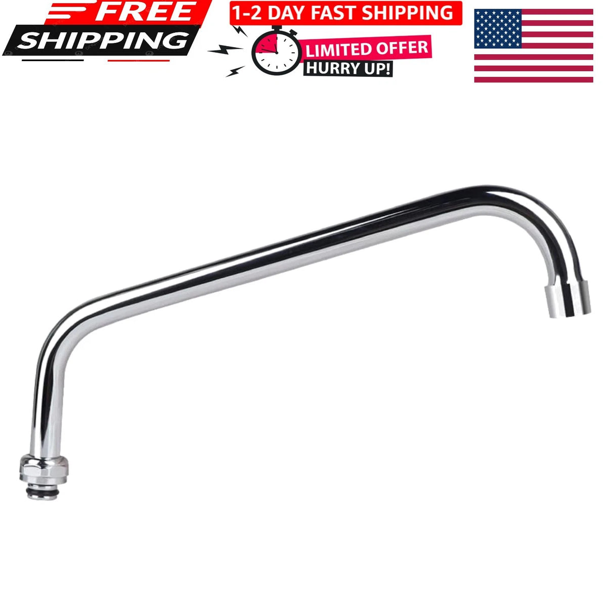 12 Inch Swivel Spout Replacement Kit for Commercial Wall Mount